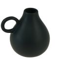 Floristik24 Mini vase en céramique anse noire décoration céramique H8,5cm
