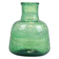 Floristik24 Mini vase en verre vase à fleurs vert Ø8,5cm H11cm
