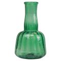 Floristik24 Mini vase en verre vase à fleurs vert Ø8,5cm H15cm