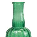 Floristik24 Mini vase en verre vase à fleurs vert Ø8,5cm H15cm