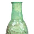 Floristik24 Mini vase vase en verre vert vase à fleurs diamants Ø6cm H11.5cm