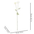 Kunstblume Pavot Blanc Tige Longue 78cm Lot de 3 | Floristik24.fr