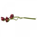 Coquelicot artificiel, plante artificielle, rosier rouge-noir L55/60/70cm