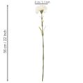Kleur : rose, Matériau : polyester et plastique - Lot de 8 œillets artificiels de 56 cm pour compositions florales | Floristik24.fr