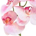 Floristik24 Orchidée Phalaenopsis artificielle 9 fleurs rose blanc 96cm