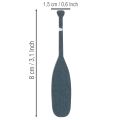Set de 18 mini-pagaies décoratives en bois bleu et blanc - 8 cm | Floristik24.fr