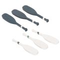 Set de 18 mini-pagaies décoratives en bois bleu et blanc - 8 cm | Floristik24.fr
