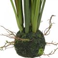 Roseau artificiel avec plante artificielle en motte H63cm
