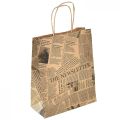 Floristik24 Sacs en papier sacs en papier sacs cadeaux 18x9cm journal 50pcs