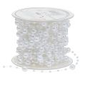 Floristik24 Perle cordon blanc 6mm 15m