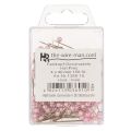 Épingles florales en métal avec tête perlée rose Ø4mm 4cm - Lot de 150 pièces | Floristik24.fr