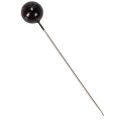 Épingles décoratives à tête perlée noire Ø10 mm, longueur 60 mm, boîte de 50 | Floristik24.fr