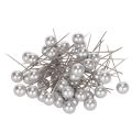 Floristik24 Épingles à tête perlée argentée Ø10 mm - 60 mm (Lot de 50)
