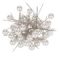 Floristik24 Épingles à tête perlée blanches Ø10 mm x 60 mm – Lot de 50