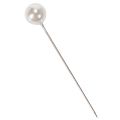 Épingles à tête perlée blanches Ø10 mm x 60 mm – Lot de 50 | Floristik24.fr