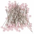 Floristik24 Épingles à tête perlée Ø6 mm 65 mm rose (boîte de 100)
