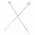 Épingles perlées Ø6 mm 65 mm blanc, lot de 100 | Floristik24.fr