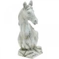 Floristik24 Tête de cheval buste déco figure cheval en céramique blanc, gris H31cm