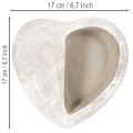 Pot de fleurs en forme de cœur, en pierre reconstituée, pot décoratif, 17 cm | Floristik24.fr