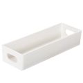 Floristik24 Plateau rectangulaire avec poignées en plastique 32 cm gris clair