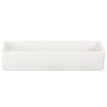 Plateau rectangulaire avec poignées en plastique 32 cm gris clair | Floristik24.fr