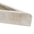 Floristik24 Jardinière en bois blanc 79cm x 14cm x 7,5cm