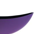 Floristik24 Bol décoratif bateau à plantes violet 38,5 cm × 12,5 cm × 13 cm
