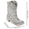 Dekoboot en résine gris 24 cm pour plantes | Floristik24.fr