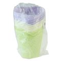 Floristik24 Cache-pot jardinière tressée papier vert, jaune, violet Ø7cm H13cm 12pcs