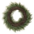 Couronne artificielle en branches de pin avec pommes de pin 40 cm | Floristik24.fr