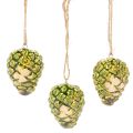 Décoration suspendue en céramique pin de 5 cm – Lot de 3 | Floristik24.fr