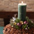 Kiefernzweig décoratif artificiel en lot, 39 cm, vert, 6 pièces | Floristik24.fr