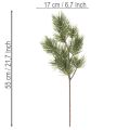Lot de 3 branches de pin artificielles vertes 55 cm | Floristik24.fr