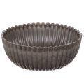 Floristik24 Set de 2 Coupes Décoratives Rondes en Plastique Anthracite 15 cm