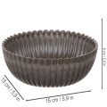 Set de 2 Coupes Décoratives Rondes en Plastique Anthracite 15 cm | Floristik24.fr
