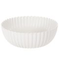 Floristik24 Coupe décorative en plastique gris clair à relief - 25 cm