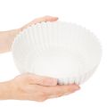 Coupe décorative en plastique gris clair à relief - 25 cm | Floristik24.fr