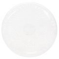 Floristik24 Plateau décoratif transparent rond avec pied 32 cm