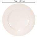 6 coupelles décoratives rondes en plastique apricot - 17 cm | Floristik24.fr
