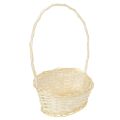 Floristik24 Panier déco naturel avec anse 27 cm x 18 cm H43 cm