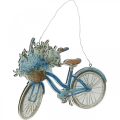 Floristik24 Enseigne déco bois bicyclette été enseigne déco à accrocher bleu, blanc 31 × 25cm