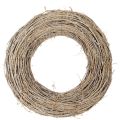 Floristik24 Couronne décorative branches de rotin blanchies 50 cm