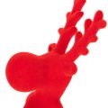 Figurine décorative renne rouge design moderne 24 cm lot de 2 | Floristik24.fr