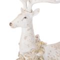 Décoration de cerf en résine avec ornements en pomme de pin 49 cm | Floristik24.fr