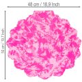 Manset décoratif rond rose vif pour bouquets – 48 cm | Floristik24.fr