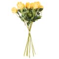 Roses artificielles jaunes à