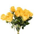 Roses artificielles jaunes à