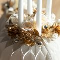 Roses stabilisées blanches pour décoration, 4 cm de diamètre, lot de 6 | Floristik24.fr