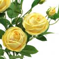 Floristik24 Branche de rose jaune 100cm
