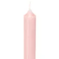 Bougies Rustiques Roses en Cire Colorée Masse 350x28mm Lot de 4 | Floristik24.fr